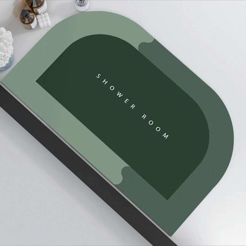 Non-Slip Oval Shower Mat | Thrascher