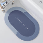 Non-Slip Oval Shower Mat | Thrascher