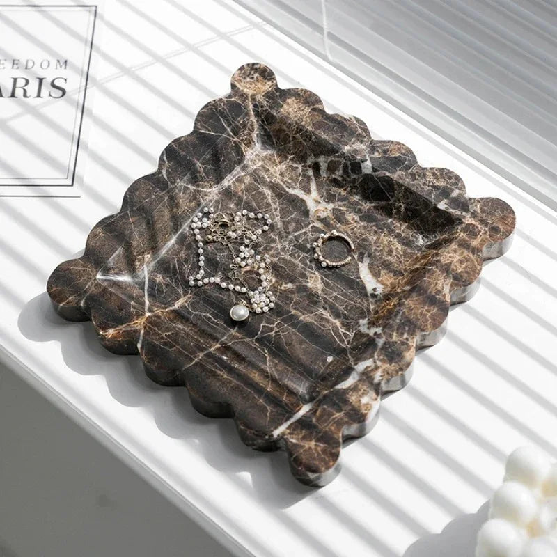 Nordira Travertine Jewellery Tray