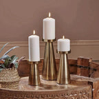 Norseno Brass Candle Holders