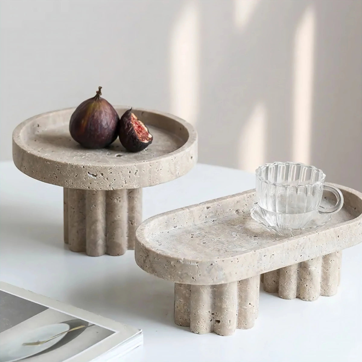 Oakglen Travertine Tray