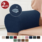 Stretch Spandex Armrest Covers for Chairs and Armchairs, Set of 2