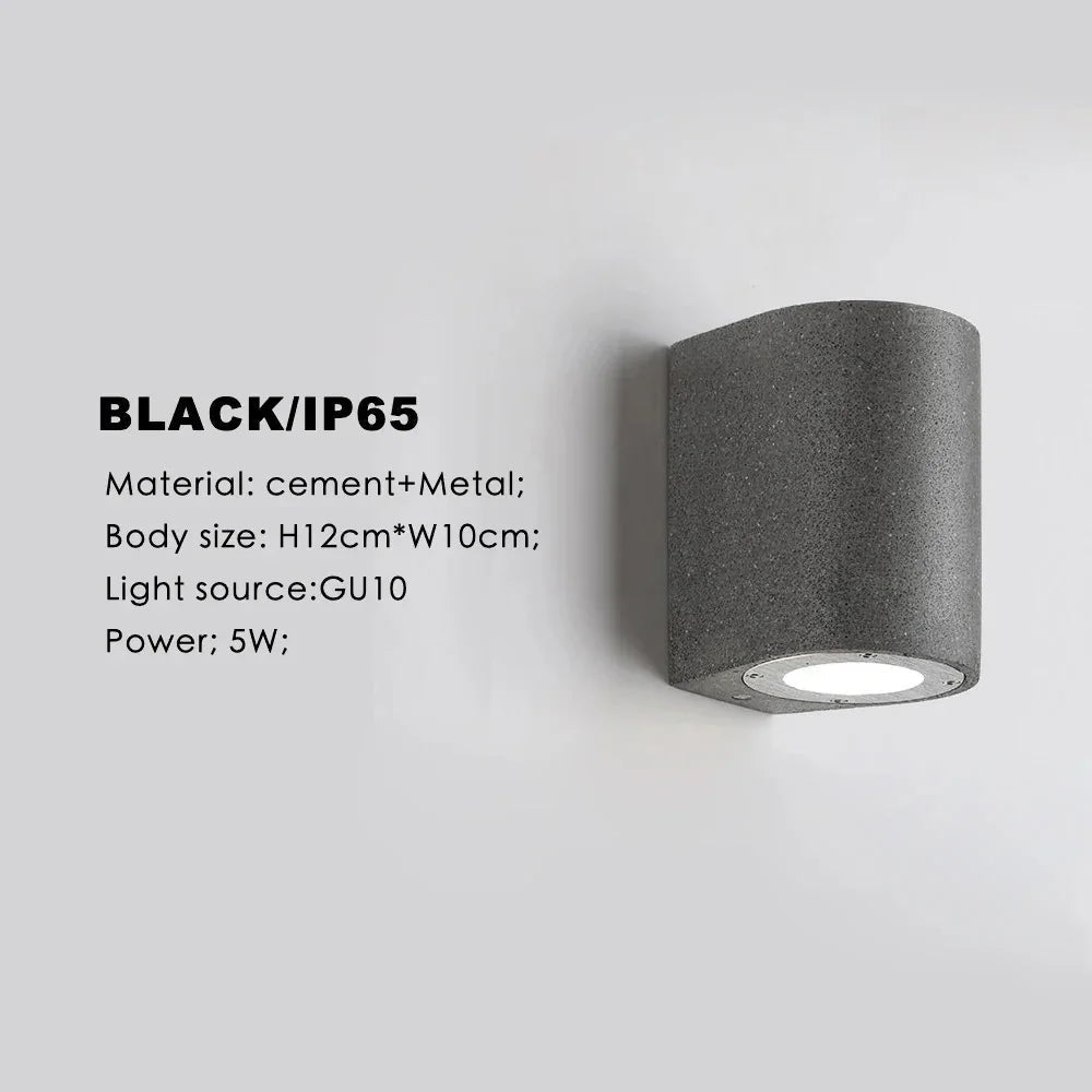 Olfia Cement Outdoor Wall Lamp