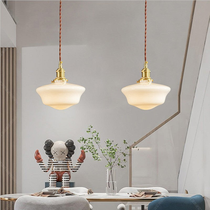 Opalines Glass LED Vintage Pendant Light | Thrascher