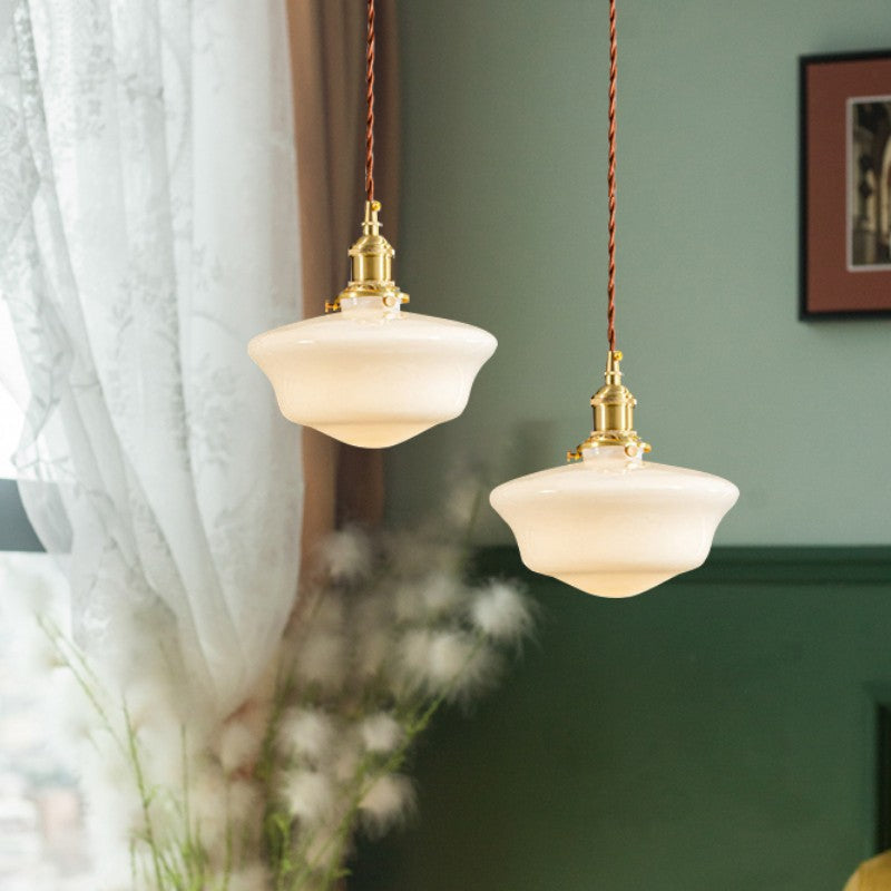 Opalines Glass LED Vintage Pendant Light | Thrascher