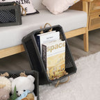 Open Storage Basket with Natural Fiber and Raffia Covering | Thrascher