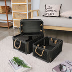 Open Storage Basket with Natural Fiber and Raffia Covering | Thrascher