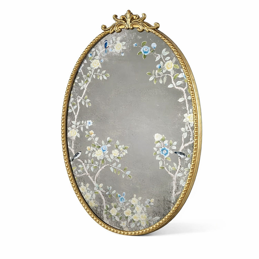 Ornate Floral Wall Mirror | Thrascher