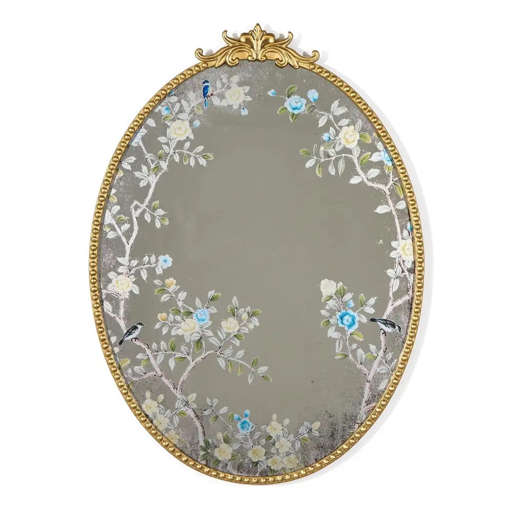 Ornate Floral Wall Mirror | Thrascher