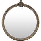 Ornate Vintage Round Wall Mirror | Thrascher