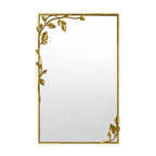 Ornate Wall Mirror with Leaf Accents | Thrascher