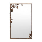 Ornate Wall Mirror with Leaf Accents | Thrascher