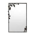 Ornate Wall Mirror with Leaf Accents | Thrascher