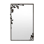 Ornate Wall Mirror with Leaf Accents | Thrascher