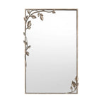 Ornate Wall Mirror with Leaf Accents | Thrascher