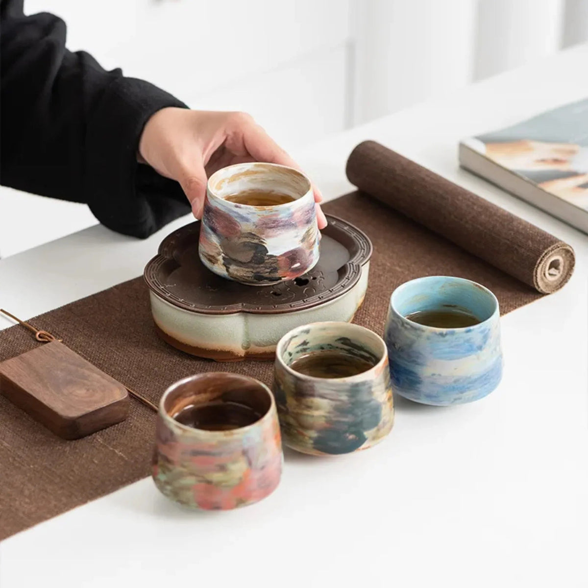 Ottershore Ceramic Latte Cup 6 Piece Set