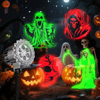 Outdoor Halloween LED Projector with Rotating Ghost Projection, view 6