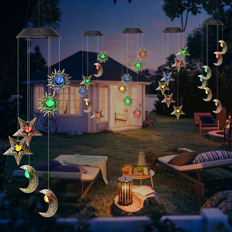 Outdoor Metal Star Wind Chime with Resonating Aluminum Tubes | Thrascher
