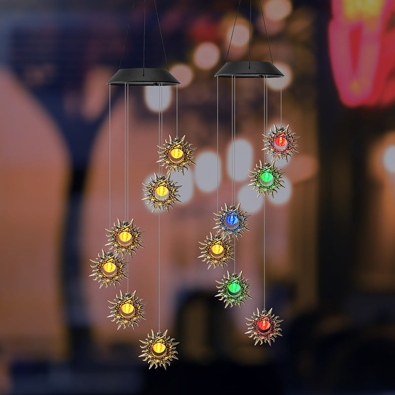 Outdoor Metal Star Wind Chime with Resonating Aluminum Tubes | Thrascher