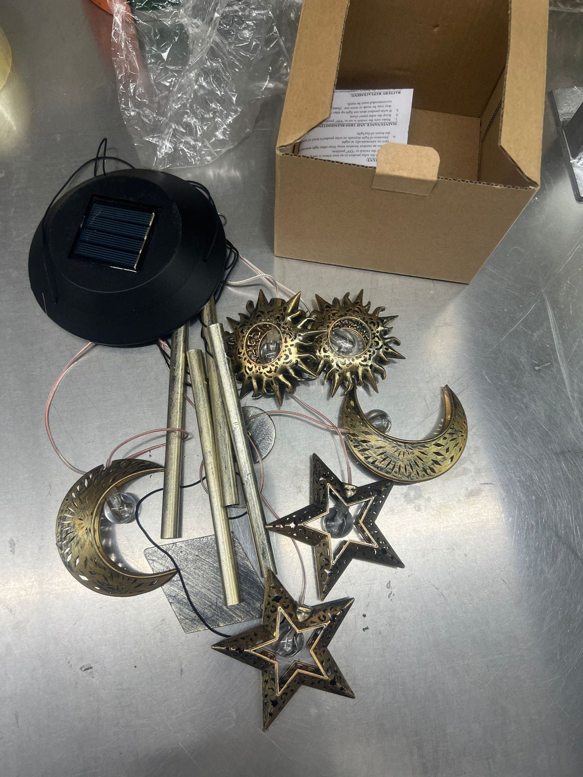 Outdoor Metal Star Wind Chime with Resonating Aluminum Tubes | Thrascher
