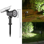 Outdoor Solar Adjustable LED Spike Spotlight for Garden Landscape Lighting | Thrascher
