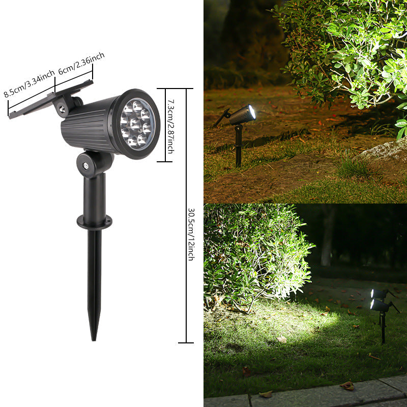 Outdoor Solar Adjustable LED Spike Spotlight for Garden Landscape Lighting | Thrascher