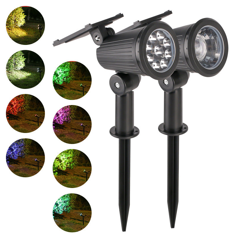 Outdoor Solar Adjustable LED Spike Spotlight for Garden Landscape Lighting | Thrascher