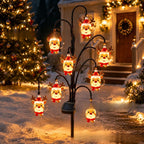 Outdoor Solar-Powered Reindeer LED String Light Garland | Thrascher
