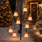 Outdoor Solar-Powered Reindeer LED String Light Garland | Thrascher