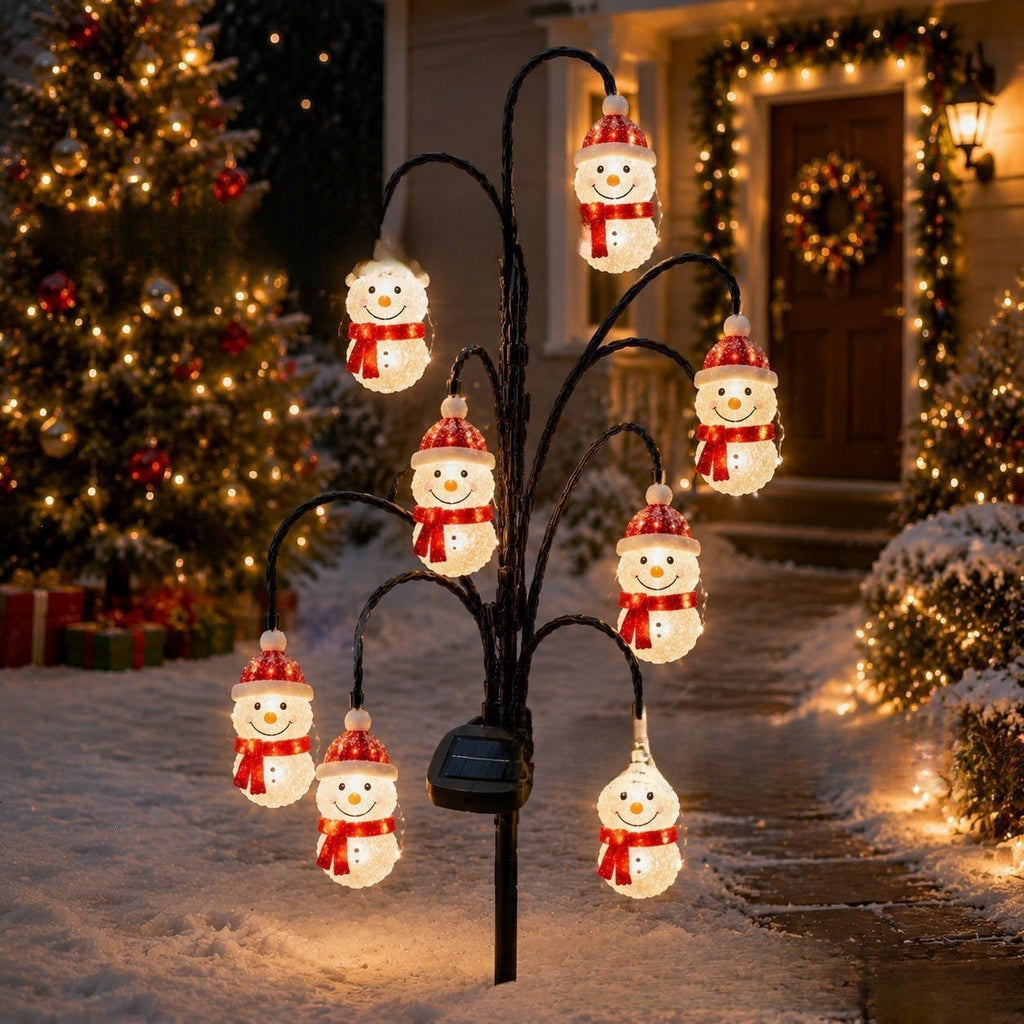 Outdoor Solar-Powered Reindeer LED String Light Garland | Thrascher