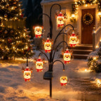 Outdoor Solar-Powered Reindeer LED String Light Garland | Thrascher