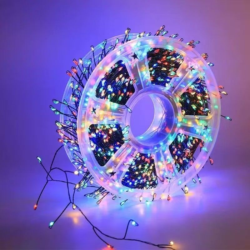 Outdoor Waterproof Micro LED Fairy Lights with Clear Star Wreath | Thrascher