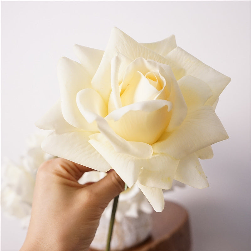 Oversized Realistic Foam Rose Single Stem Artificial Flower, view 12