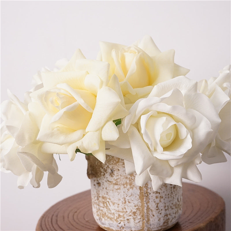 Oversized Realistic Foam Rose Single Stem Artificial Flower, view 2