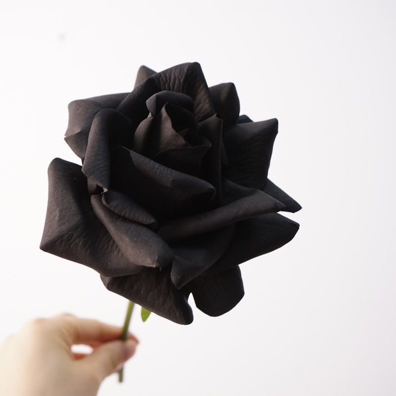 Oversized Realistic Foam Rose Single Stem Artificial Flower, view 6