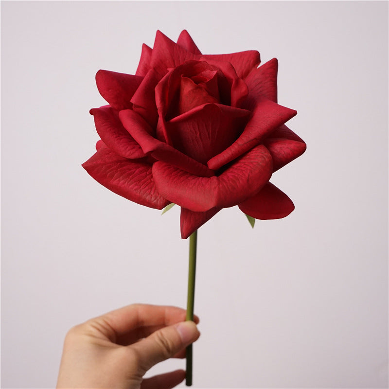 Oversized Realistic Foam Rose Single Stem Artificial Flower, view 8