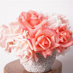 Oversized Realistic Foam Rose Single Stem Artificial Flower