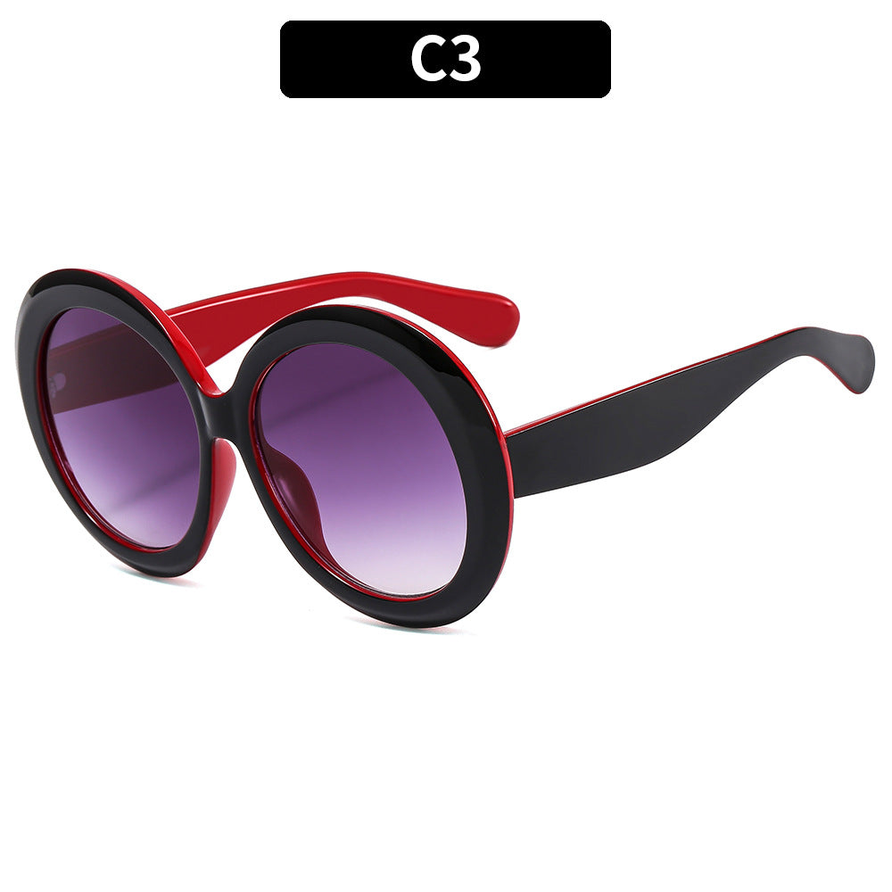 Oversized Round Frame Sunglasses for Women, Lightweight, view 2