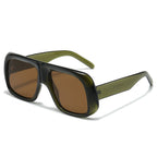 Oversized Square Sunglasses with Lightweight Frame and UV Protection, view 3