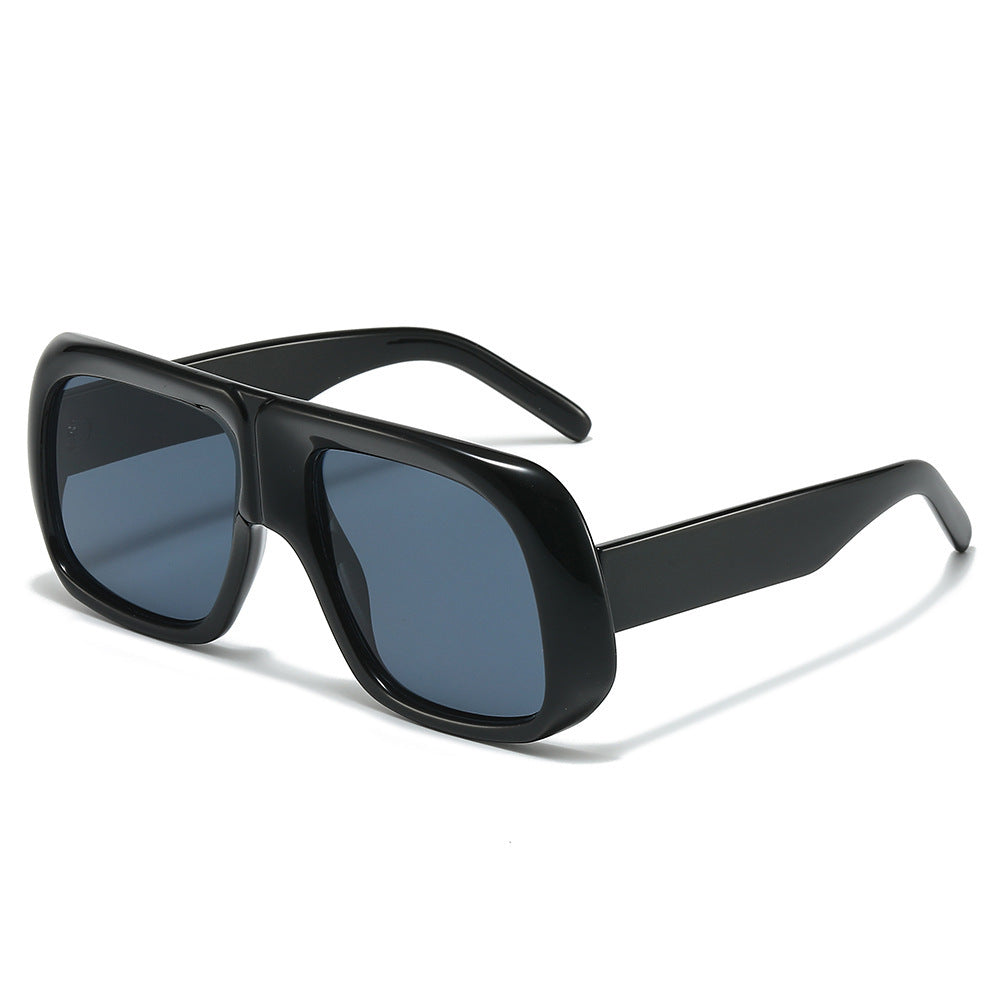 Oversized Square Sunglasses with Lightweight Frame and UV Protection, view 5