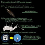 Oxygen Sensor Adapter with Mini Catalytic Converter, SS304, M18*1.5, view 2