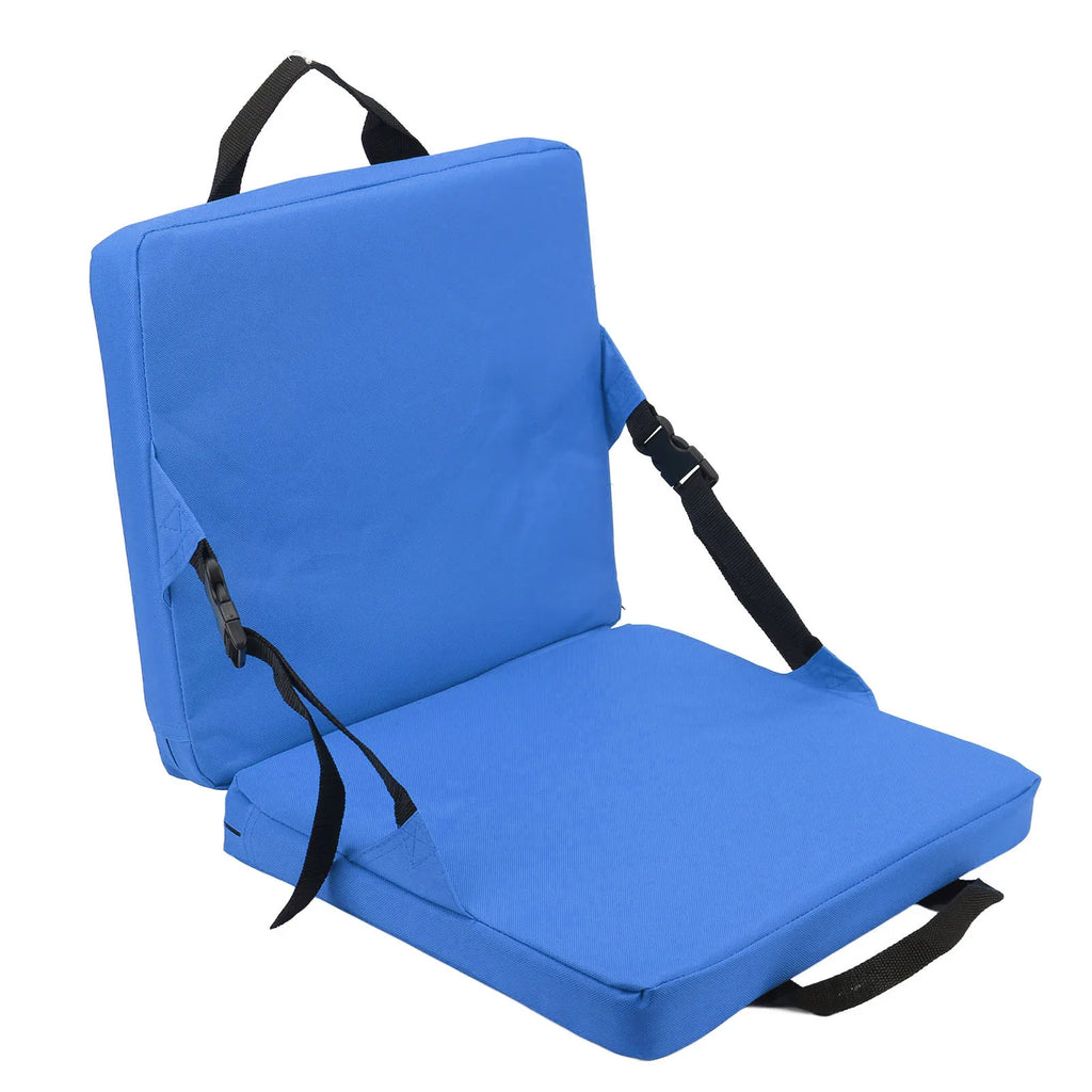 Padded Folding Outdoor Chair with Backrest, 600D Oxford Fabric