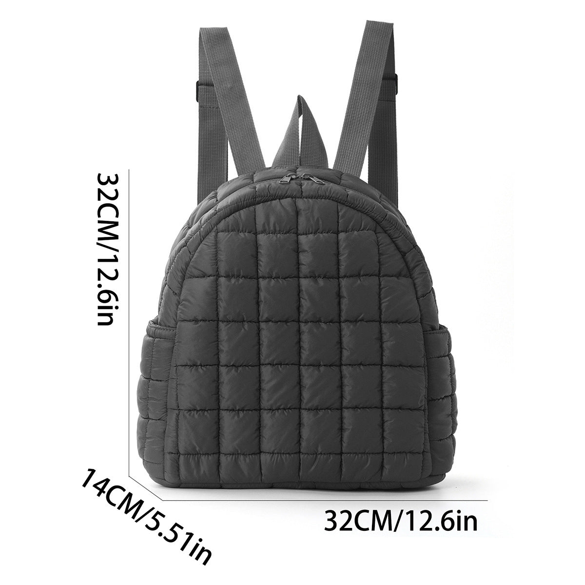 Padded Water-Resistant Backpack with Two Main Compartments, view 4