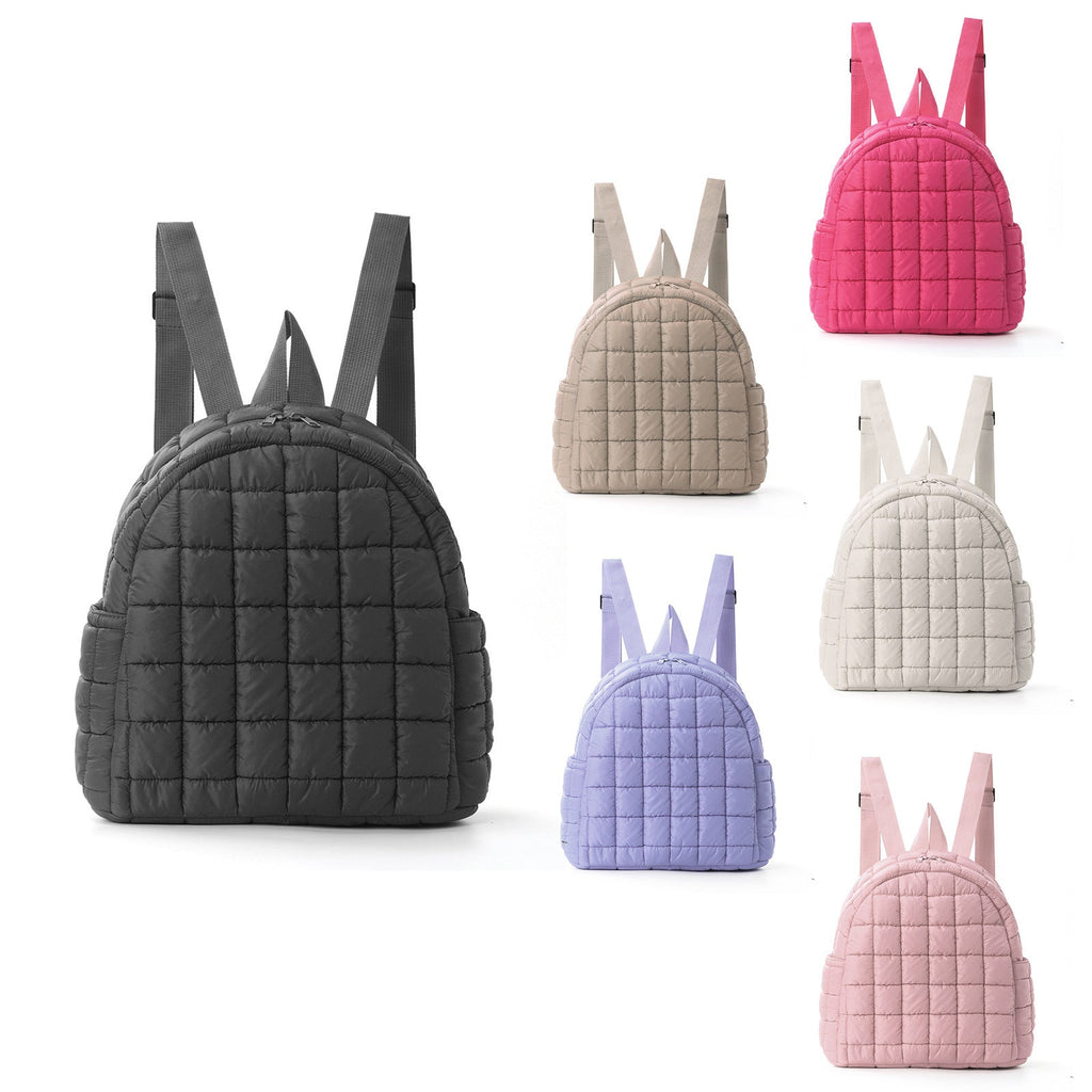 Padded Water-Resistant Backpack with Two Main Compartments