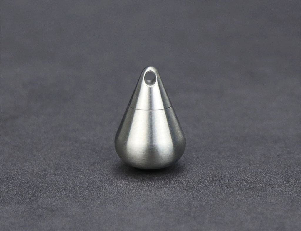 Titanium Droplet Mini Pill Box, Waterproof Travel Case