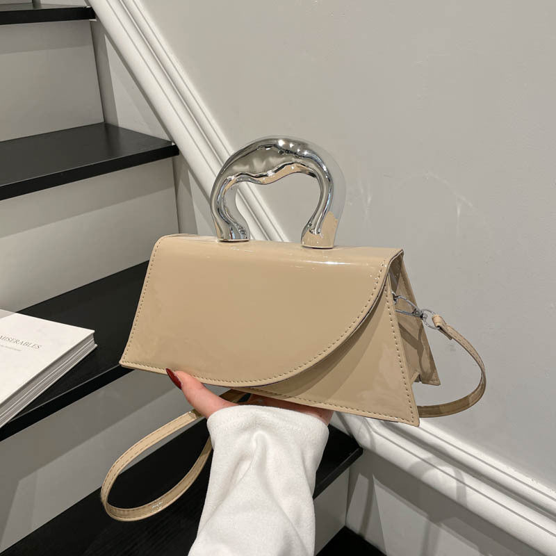 Patent Leather Handheld Purse, view 10