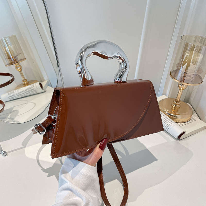 Patent Leather Handheld Purse, view 2