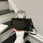 Patent Leather Handheld Purse, view 8
