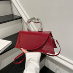Patent Leather Handheld Purse, view 9