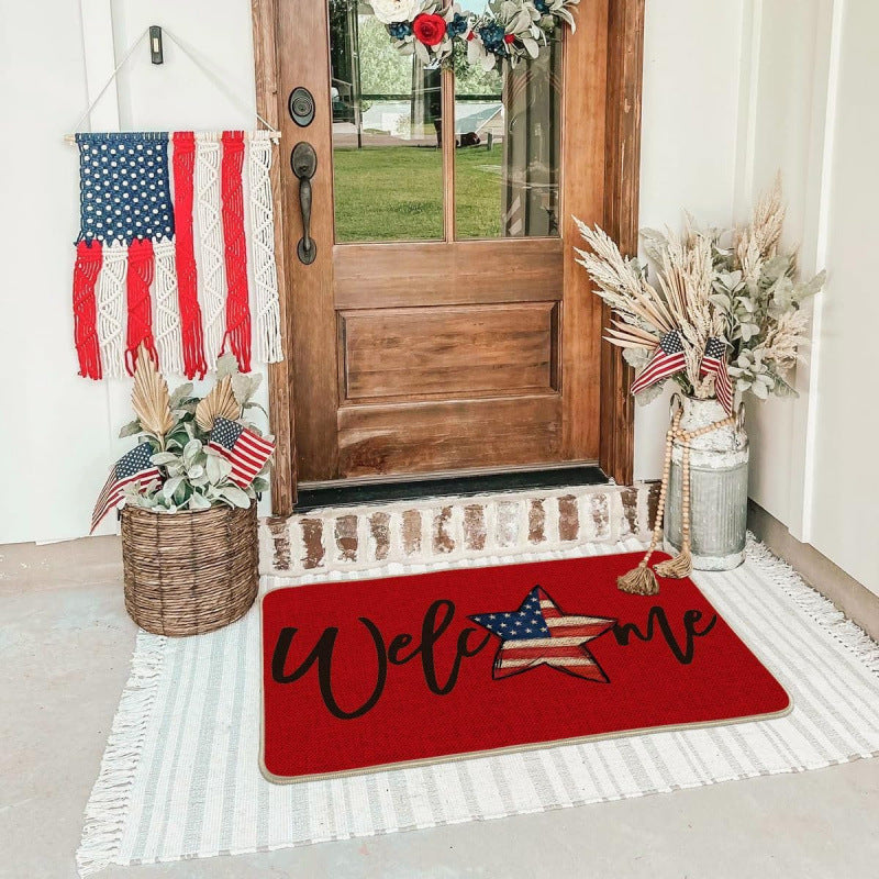 Patriotic Welcome Door Mat | Thrascher